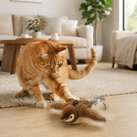 Juguete Interactivo de Pájaro Volador para Gatos – Alas y Sonido, Recargable USB