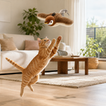 Juguete Interactivo de Pájaro Volador para Gatos – Alas y Sonido, Recargable USB