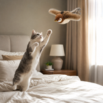 Juguete Interactivo de Pájaro Volador para Gatos – Alas y Sonido, Recargable USB