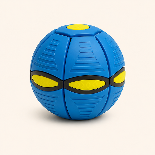 Pelota Voladora Transformable para Perros – Disco y Pelota 2 en 1