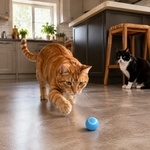 Bola Inteligente Interactiva para Gatos – Movimiento Automático con Luces LED