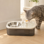 Fuente de Agua Elevada para Mascotas – Diseño Flor con Filtración Triple, 3L