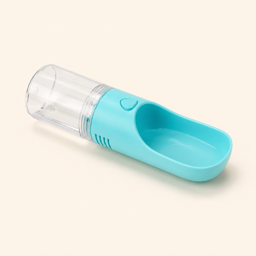 Botella Portátil con Filtro para Mascotas 380 ml – Agua Fresca en Cualquier Lugar