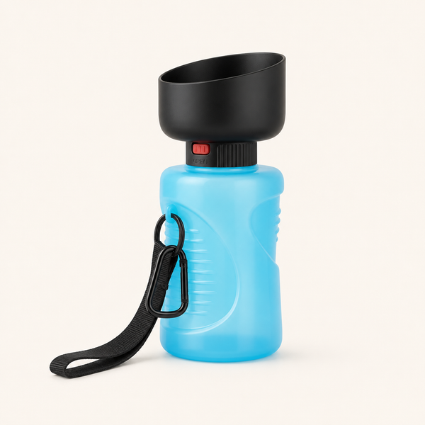 Botella de Agua Plegable 650 ml – Diseño Todo en Uno para Mascotas