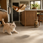 Juguete Interactivo de Pájaro Volador para Gatos – Alas y Sonido, Recargable USB