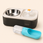 Kit Hidratación & Paseo — Fuente de Agua + Botella Portátil con Filtro